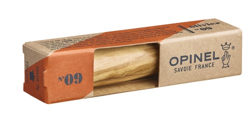 Нож Opinel №9, нержавеющая сталь, рукоять из оливкового дерева в картонной коробке, 002426 фото 2